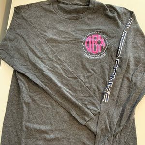 Outer banks long sleeve grey tee size medium